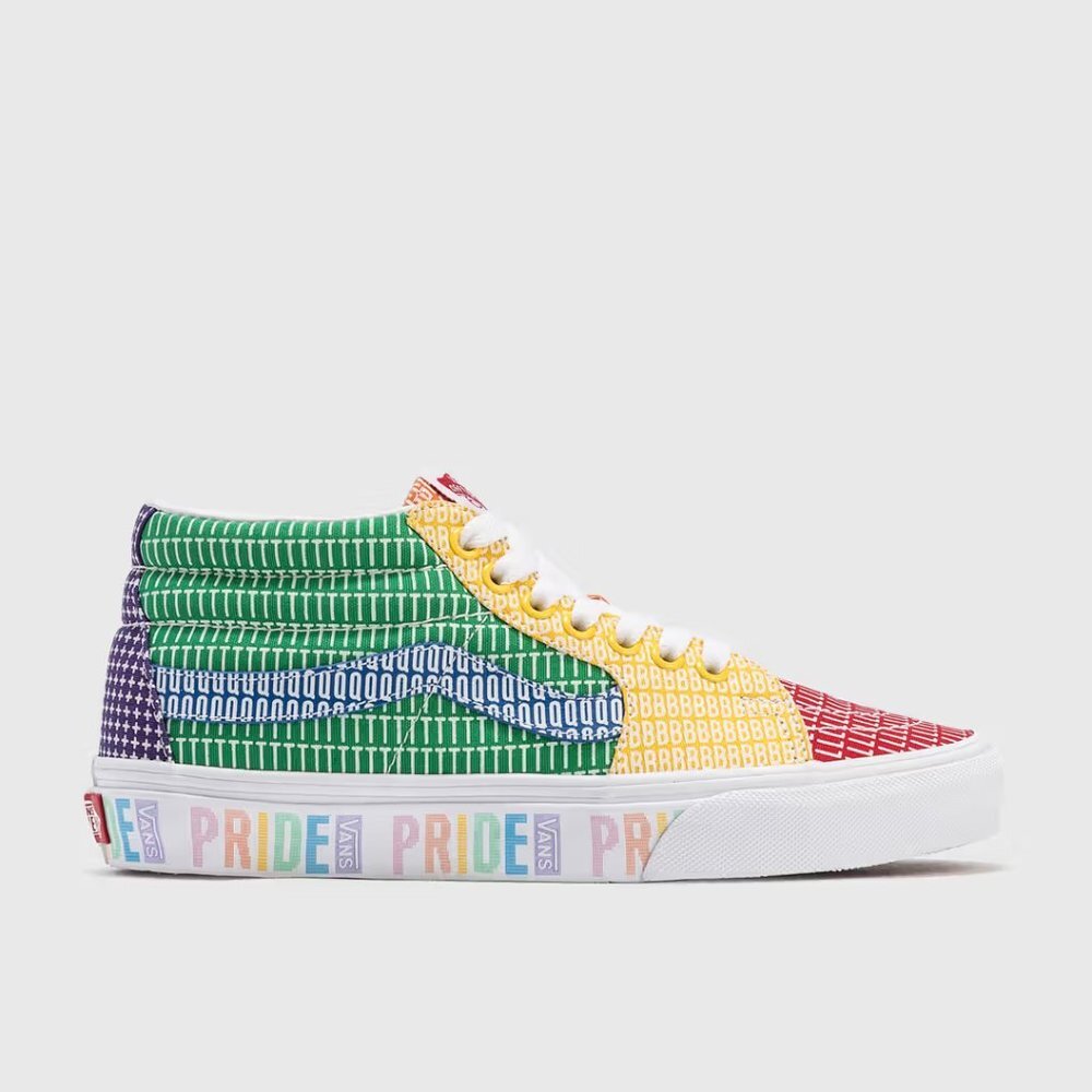 #65/53S/34S Brand new with tags VANS PRIDE SK8 Mid - Picture 2 of 11